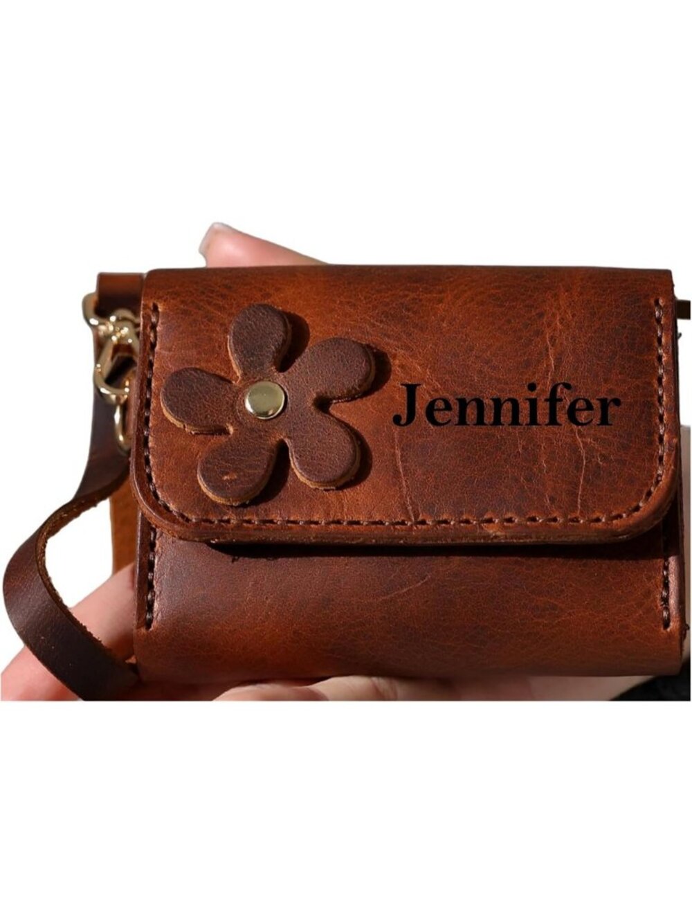Handmade Genuine Leather Wallet for Women | Cute Zipper Coin Purse & Card Holder